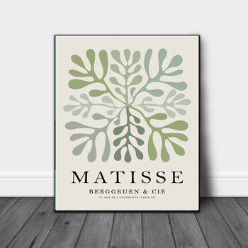 Matisee Green Leaf Print, 3 of 4