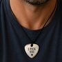 Personalised 'I Pick You' Plectrum Pendant, thumbnail 3 of 7