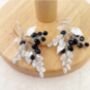 Crystal And Silver Leaf Earrings, thumbnail 6 of 6
