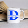 Personalised Initial And Name Mug – 10oz Glossy White, thumbnail 2 of 8