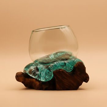 Molten Glass Decorative Bowl, Fruit Bowl And Terrarium, 7 of 9