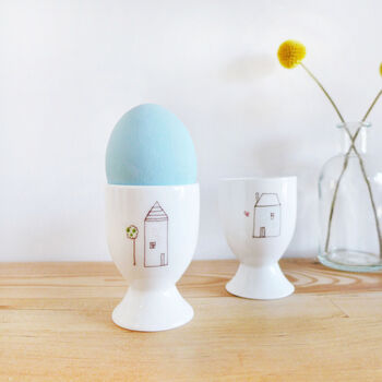 Pair Of House Egg Cups, 3 of 4