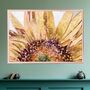 Golden Sunflower Original Artwork Wall Art Print, thumbnail 5 of 8