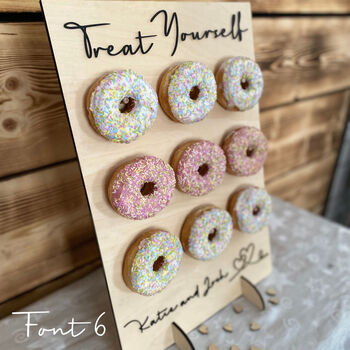 Personalised Doughnut Stand For Celebrations Party Wedding, 2 of 8