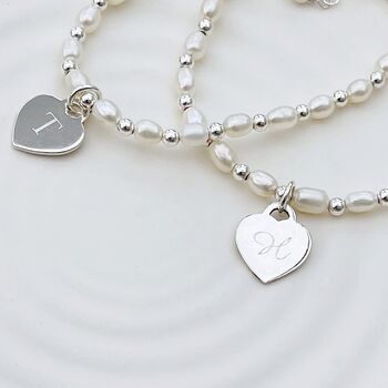 Personalised Silver And Freshwater Pearl Bracelet, 2 of 4