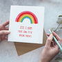 Personalised Expecting Parents Rainbow Card, thumbnail 2 of 2