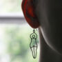 Luna Recycled Silver Earrings, thumbnail 2 of 7