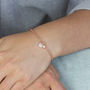 Personalised Pave Pearl Charm Bracelet, thumbnail 1 of 6