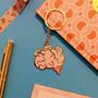 Too Many Tabs Brain Enamel Keyring, thumbnail 2 of 5