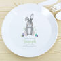 Personalised Easter Bunny Plastic Plate, thumbnail 3 of 5