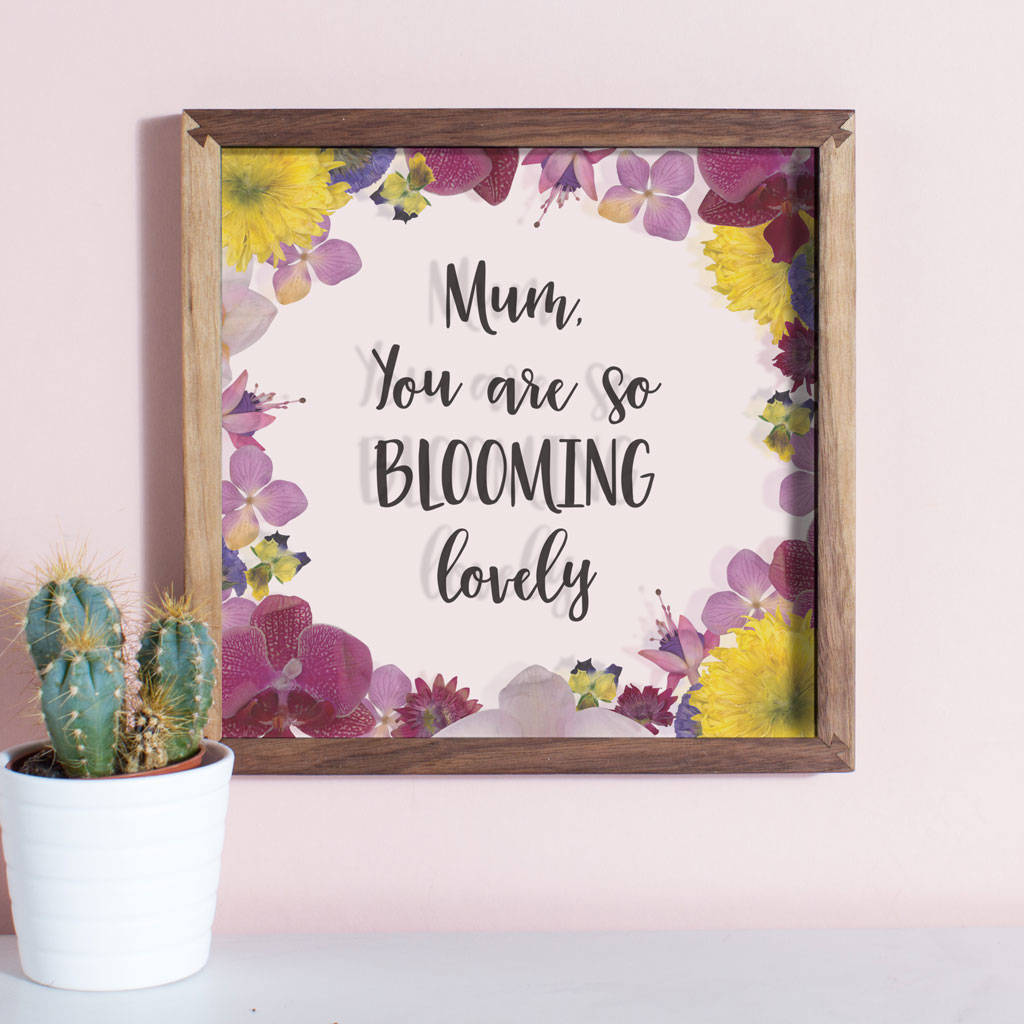 Personalised Mother's Day Floral Acrylic Wall Art By Create Gift Love ...