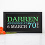 Personalised 70th Birthday Rectangular Framed Print, thumbnail 4 of 9