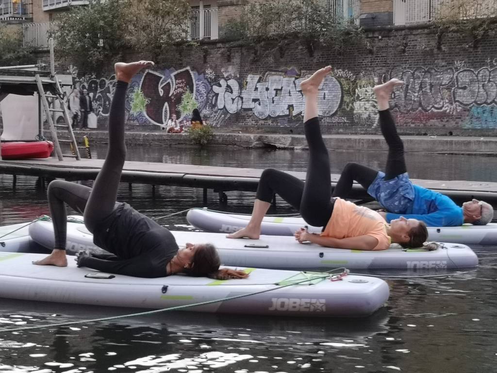 Image of Paddle Boarding Yoga For One
