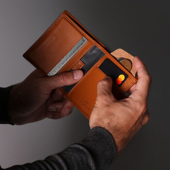 Leather Bifold Wallet With Rfid Protection, 8 of 8