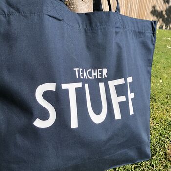 Personalised Thank You Teacher Stuff Tote Bag, 3 of 4
