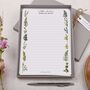 A5 Personalised Letter Writing Paper With Botanicals, thumbnail 1 of 4