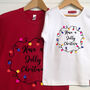 Personalised Adult And Child Christmas T Shirt Set, thumbnail 1 of 9