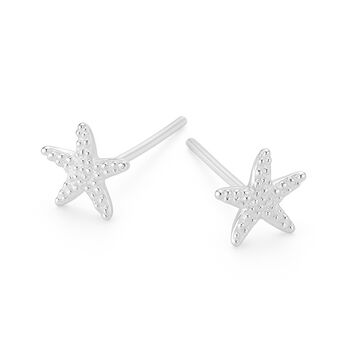 Sterling Silver Starfish Stud Earrings – 7mm, 6 of 6