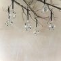 Set Of Six Monochrome Baubles Black And White Christmas Decor Bauble Set, thumbnail 1 of 7