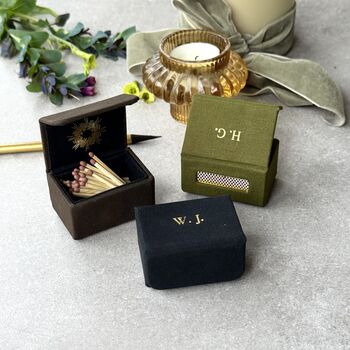 Personalised Handmade Little Refillable Box Of Matches / Jewel Box For Your Valentine Or Galentine, 5 of 7