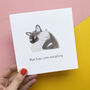 Cats Cuddling Card For Mum, thumbnail 3 of 5