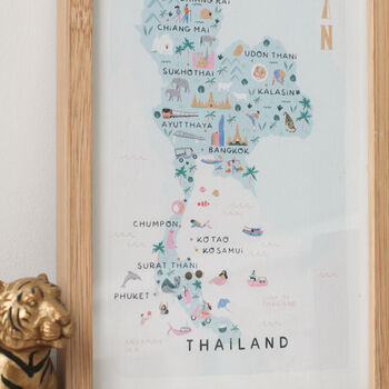 Thailand Illustrated Map, 3 of 5