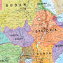 Map Of Africa Political Boundaries Poster, thumbnail 4 of 5