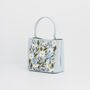 Emma Forget Me Not Blue Embroidered Bucket Bag, thumbnail 6 of 8