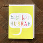 Mini Bubble Hip Hip Hurrah Card, thumbnail 1 of 5