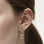 Lucy Gold Fill And Silver Circle Earrings, thumbnail 1 of 3