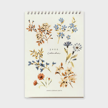 Illustrated Floral 2022 Desk Calendar, 4 of 7