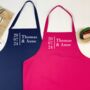 Personalised Wedding Anniversary Couple Aprons, thumbnail 1 of 6