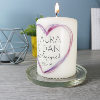 Personalised Engagement Candle, 4 of 7