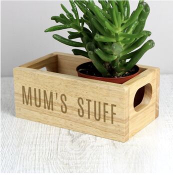 Personalised Mother's Day Mum Mini Crate Organiser, 6 of 7