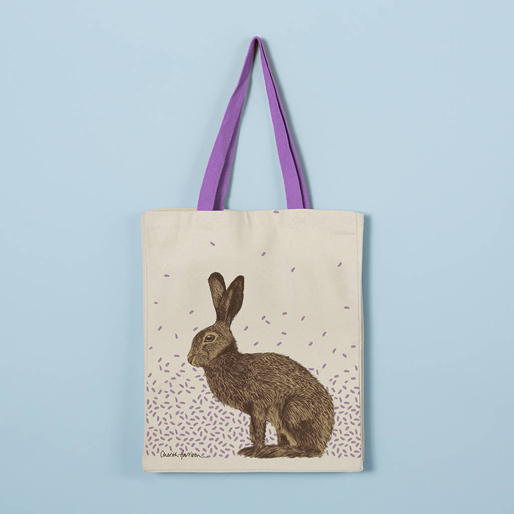 Hare Canvas Tote Bag By Cherith Harrison | notonthehighstreet.com