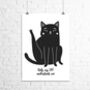 'Only My Cat Understands Me' Print, thumbnail 1 of 2