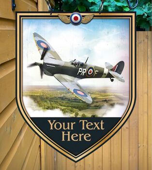 Spitfire Personalised Pub Sign/Bar Sign/Man Cave, 3 of 7