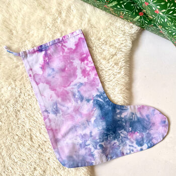 Personalised Tie Dye Christmas Stocking, 4 of 4