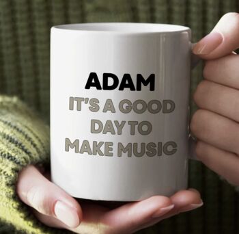 Personalised Music Skeleton Mug, 4 of 4