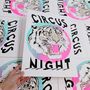 Circus Night Tiger Riso Print, thumbnail 4 of 7