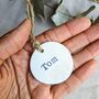Five Personalised Botanical Place Setting Wedding Tags, thumbnail 5 of 9