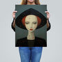 Don't Rain On My Parade Red Haired Woman Wall Art Print, thumbnail 2 of 6