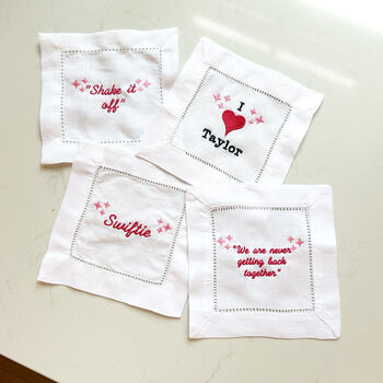 Four Taylor Swift Inspired Cocktail Napkins, 2 of 6