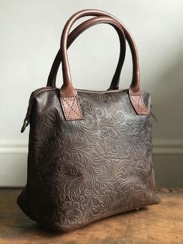 Collardmanson Maya Bag Floral Leather, 12 of 12