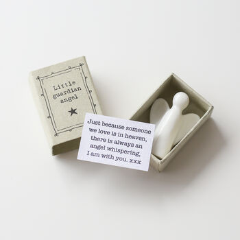 Guardian Angel Gift Porcelain Angel In A Matchbox, 3 of 6