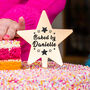 Personalised 'Baked By' Gold Star Cake Topper, thumbnail 1 of 7