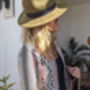 Zambezi Geometric Tribal Short Biker Jacket Coat, thumbnail 5 of 12
