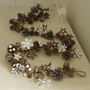 Stars And Snowflakes Pinecone Light Garland, thumbnail 2 of 2