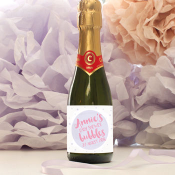 Personalised Baby Shower Bubbly Mini Labels, 3 of 6