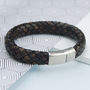 Personalised Men's Chunky Leather Plait, thumbnail 4 of 10